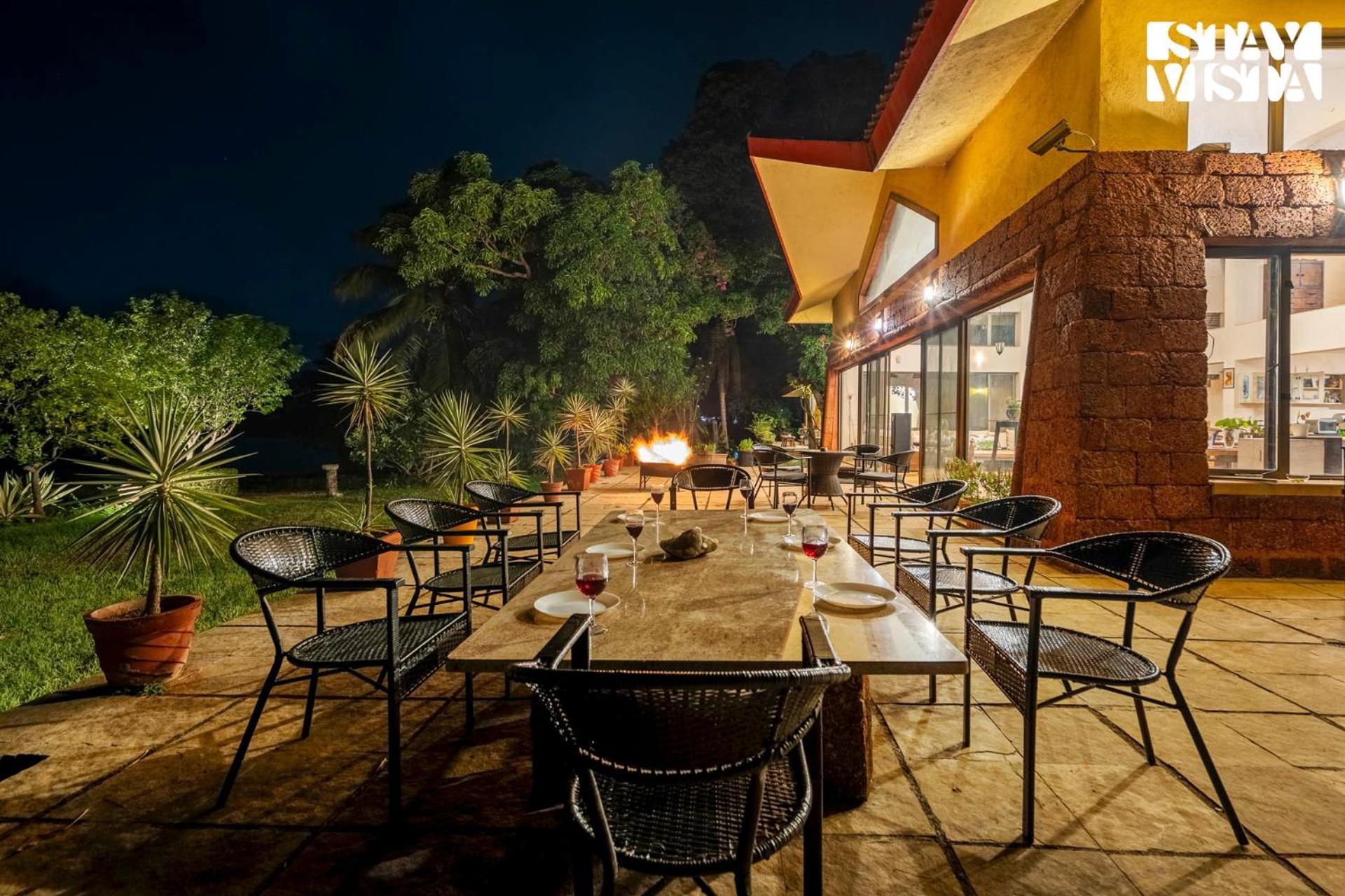 Stayvista At Three Shores With Lake View & Alfresco Dining Khamshet Extérieur photo